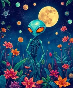 Botanical Night Paint Numbers