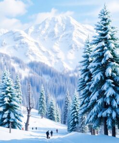 Snow Palm Paint Numbers