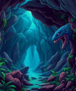 Monster Cave Paint Numbers