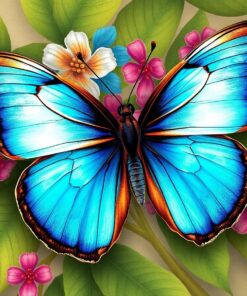 Blue Morpho Paint Numbers