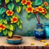 Realistic Amazonian Dutch Pottery Paint By Numbers