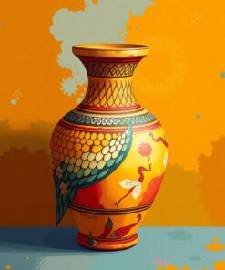 Realistic Ancient Avian Vessel Paint By Numbers