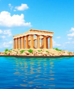 Island Temple Paint Numbers