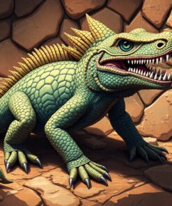 Realistic Ancient Reptile Relic Paint By Numbers