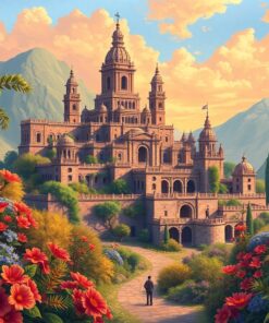 Realistic Andean Citadel Flora Paint By Numbers