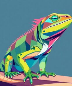 Porch Iguana Paint Numbers