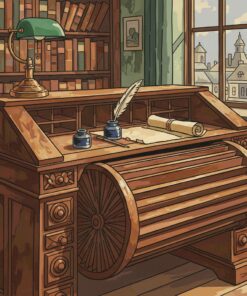 Realistic Antique Bellows Desk Paint By Numbers