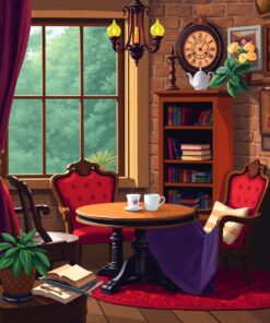 Coffee Scene Paint Numbers