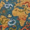 Realistic Antique Eel Map Paint By Numbers