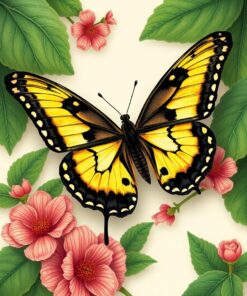 Foliage Swallowtail Paint Numbers