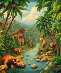 Jungle Cartography Paint Numbers