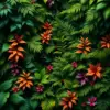 Realistic Antique Jungle Foliage Paint By Numbers