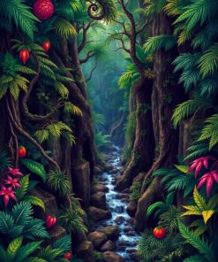 Jungle Gorge Paint Numbers