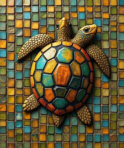 Turtle Tesserae Paint Numbers