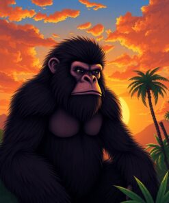 Man Sunset Paint Numbers