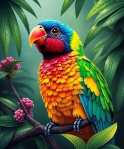 Bird Portrait Paint Numbers