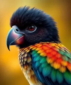 Realistic Australian Bird Portrait Paint By Numbers