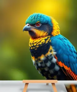 Realistic Australian Bird Portrait Paint by Numbers