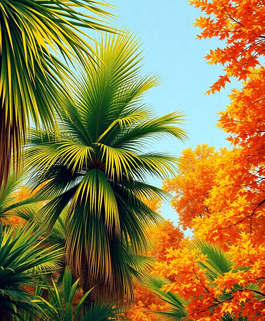 Palm Flora Paint Numbers Palm Flora Paint Numbers