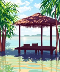 Lagoon Shadows Paint Numbers