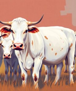 Realistic Barn Brahman Herd Paint By Numbers