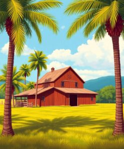 Under Palms Paint Numbers