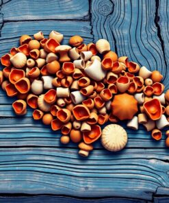 Realistic Barnacle Covered Wood Paint By Numbers