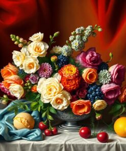 Realistic Baroque Still Life Paint By Numbers