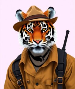 Safari Portrait Paint Numbers