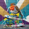 Realistic Bird Retro Soles Paint By Numbers