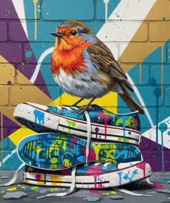 Realistic Bird Retro Soles Paint By Numbers
