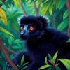 Lemur Jungle Paint Numbers
