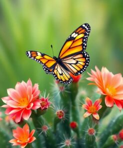 Cactus Monarch Paint Numbers