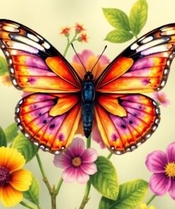 Butterfly Study Paint Numbers