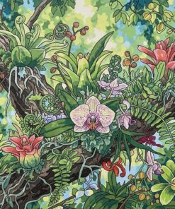 Realistic Botanical Spring Epiphytes Paint By Numbers