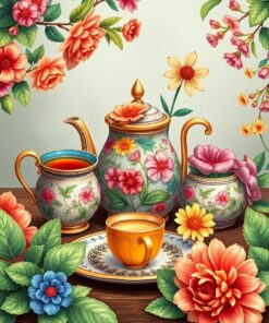 Tea Service Paint Numbers