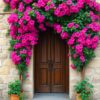 Bougainvillea Doorway Paint Numbers