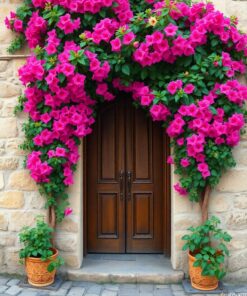 Bougainvillea Doorway Paint Numbers