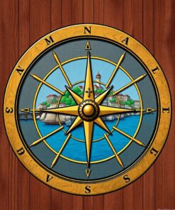 Island Compass Paint Numbers