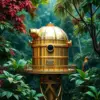 Realistic Brass Jungle Observatory Paint By Numbers
