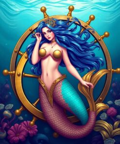 Wheel Mermaid Paint Numbers