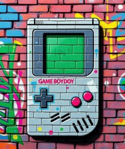 Gameboy Mural Paint Numbers