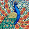 Peacock Tesserae Paint Numbers