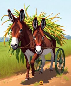 Hauling Burro Paint Numbers