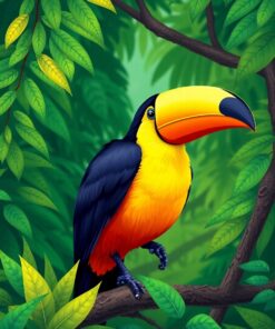 Dwelling Toucan Paint Numbers