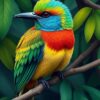 Motmot Portrait Paint Numbers