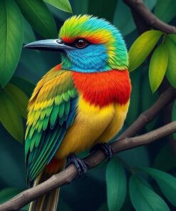 Motmot Portrait Paint Numbers