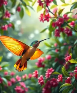 Realistic Canopy Nectar Flight Paint By Numbers