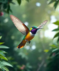 Realistic Canopy Nectar Flight Paint By Numbers