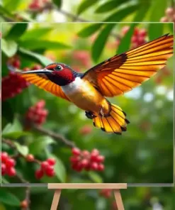 Realistic Canopy Nectar Flight Paint By Numbers